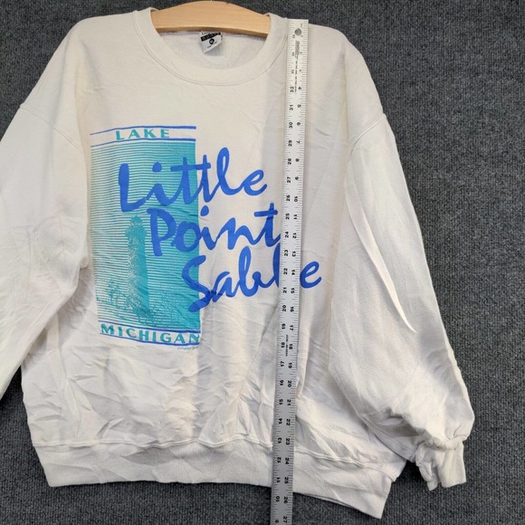 Gopher Sport Men's Sweatshirt White Size XL Crewneck Vintage USA Lake Michigan - Picture 13 of 15